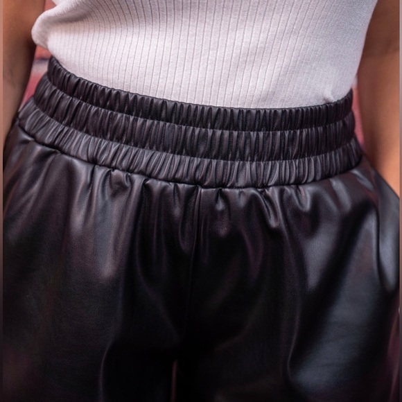 Faux Leather Shorts - Picture 3 of 4